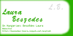 laura beszedes business card